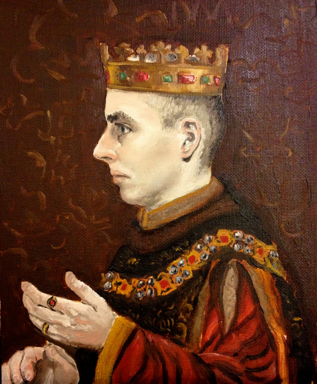 Pen, Paint and Pixels Self Portrait as Henry V of England