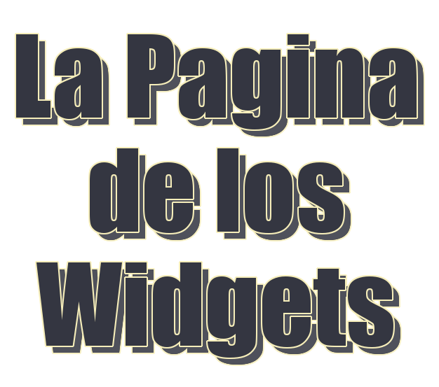 LA PAGINA DE LOS WIDGETS