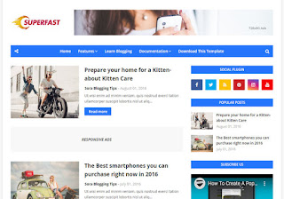SuperFast Blogger Template