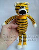 PATRON GRATIS TIGRE AMIGURUMI DE PUNTO 1771