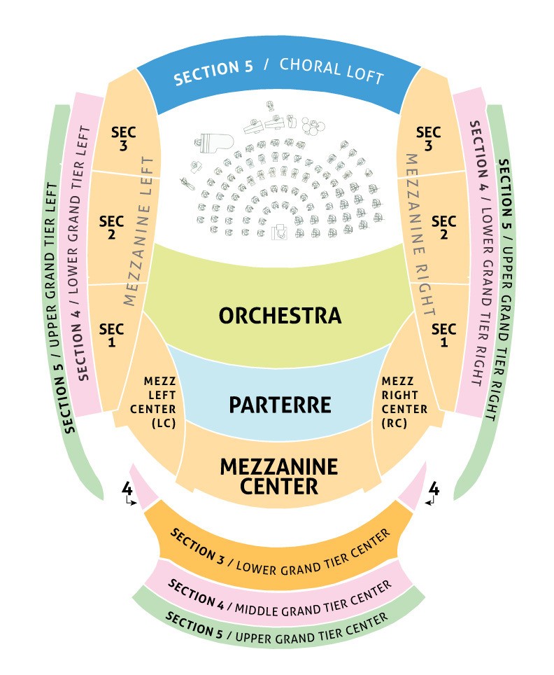 Kauffman Center Seating Chart With Seat Numbers