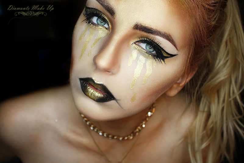 Gold Queen - Makijaz na Halloween