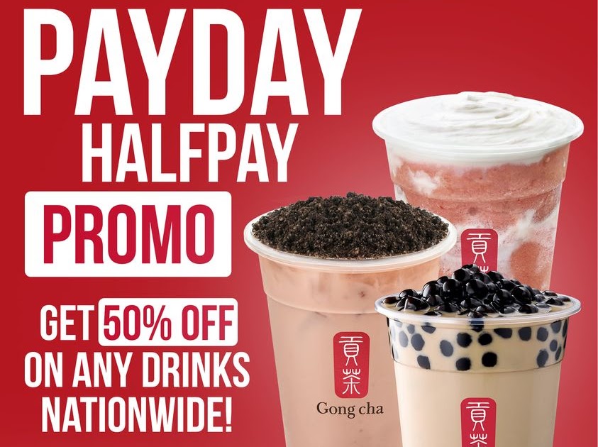 Manila Shopper Gong cha 50 OFF on any Drinks Promo