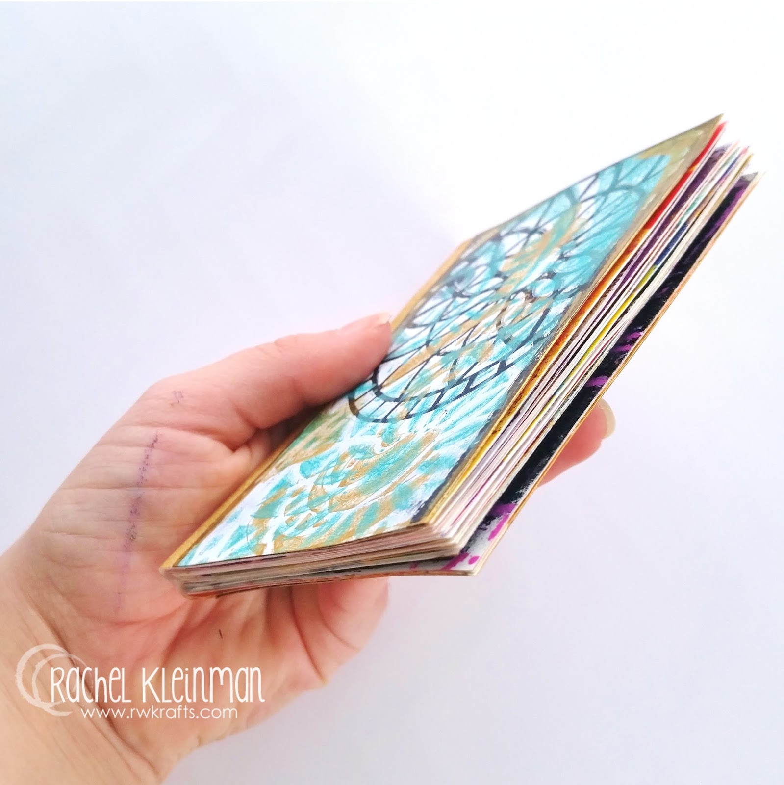 RWKrafts Gelatin Print Mini Book