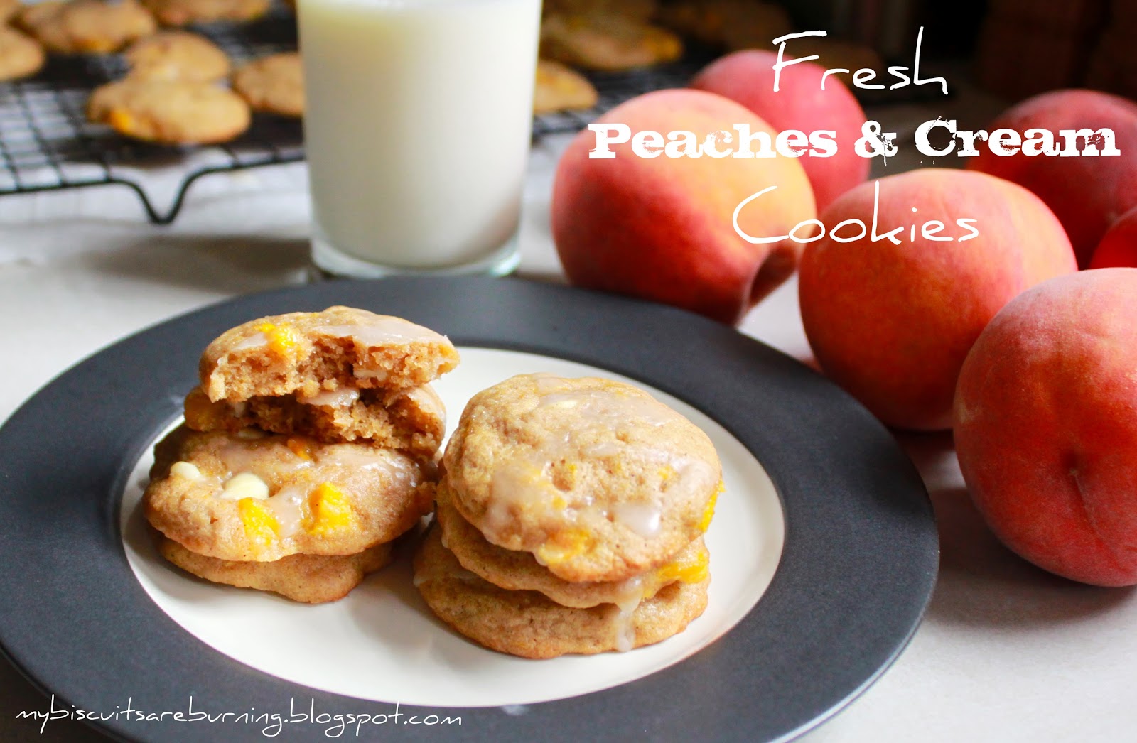 Fresh Peaches and Cream Cookies
