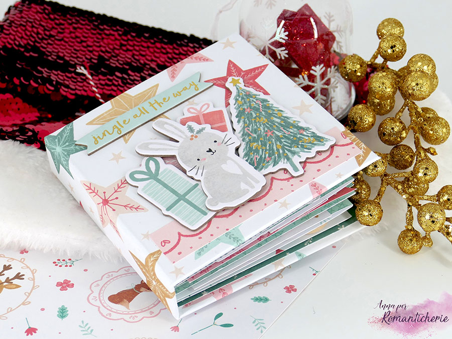 Scrapbooking: Mini Album di  Natale con la collezione di Cocoa Vanilla