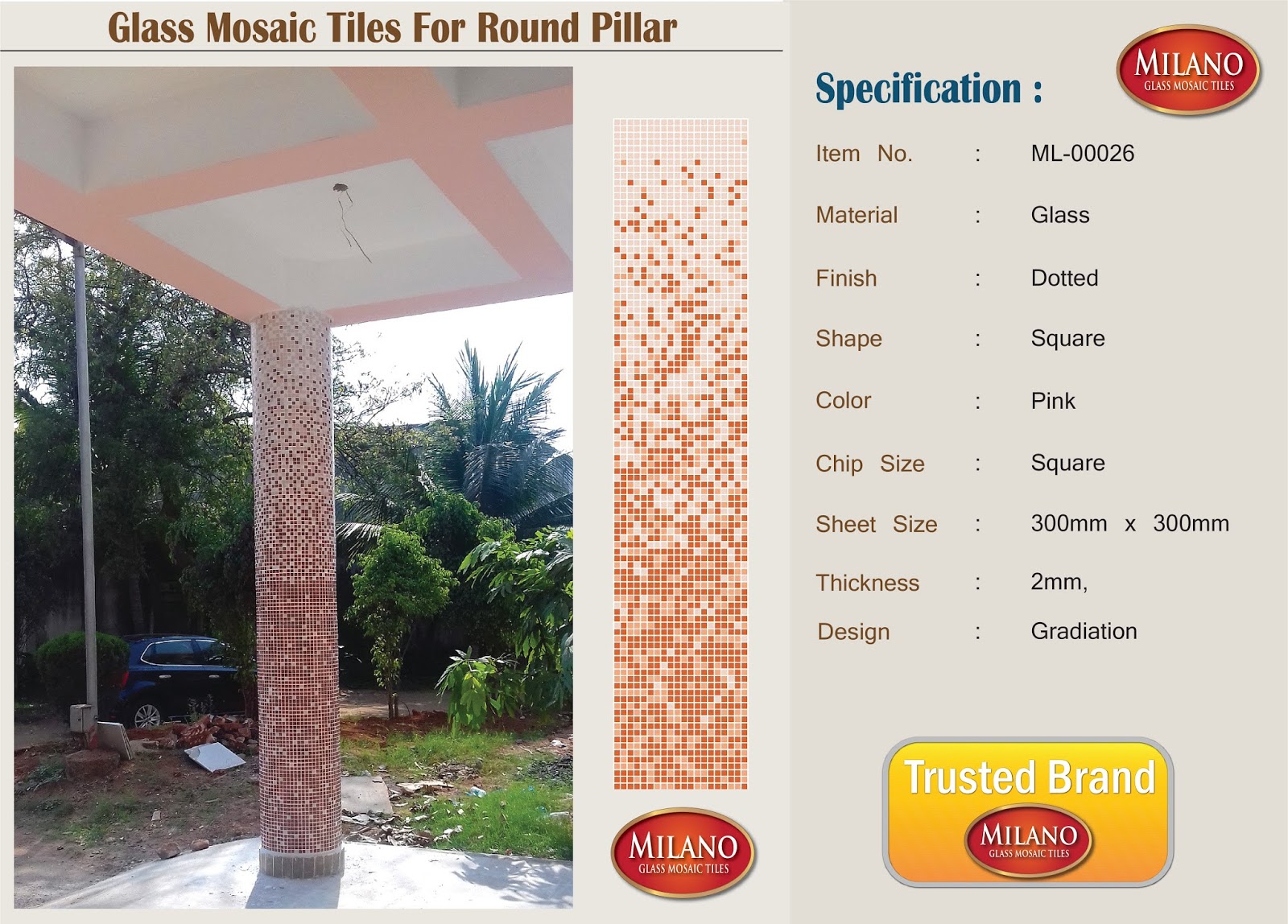 Design For Tiles For Pillar