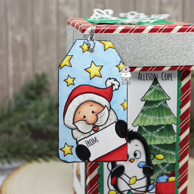 Merry Little Gift Box by Allison Cope featuring all Digital Stamps from Gerda Steiner Designs