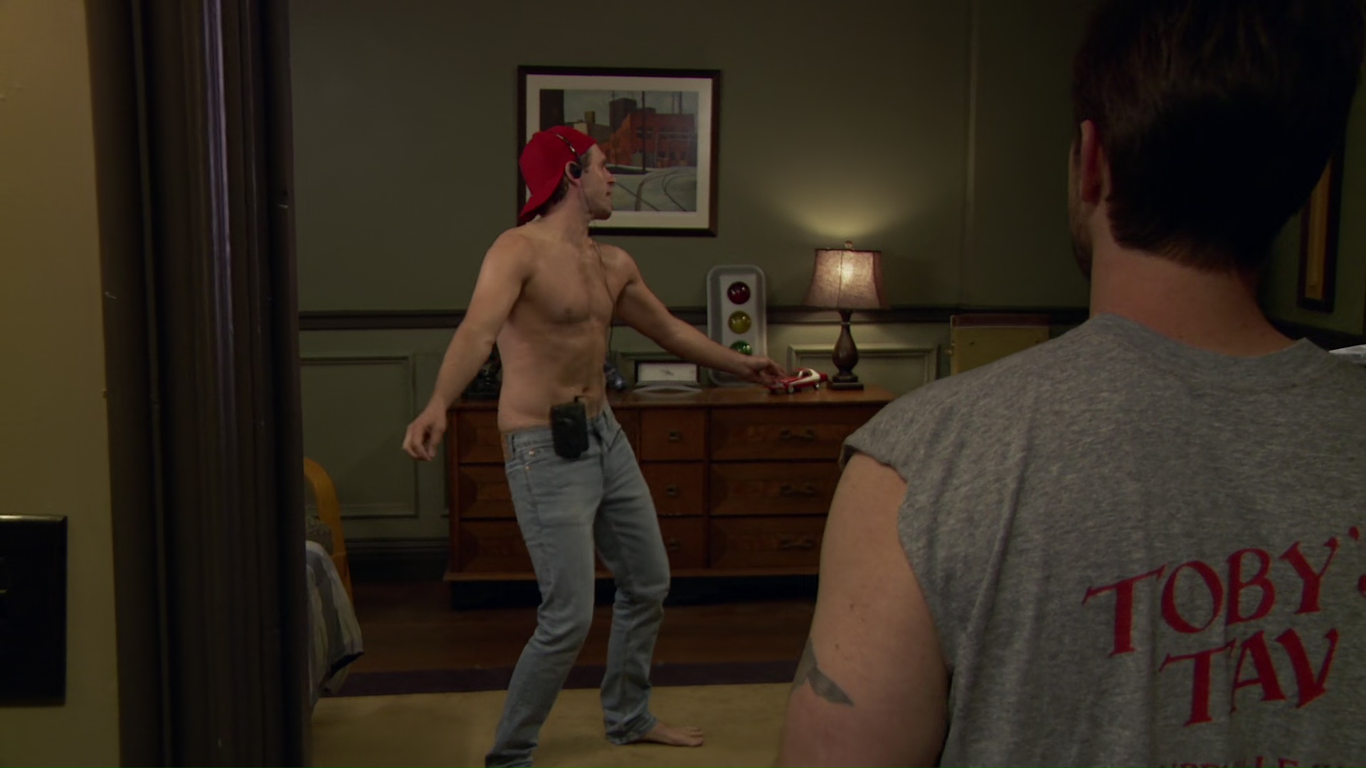 Glenn Howerton shirtless in It's Always Sunny In Philadelphia 12-07 &q...