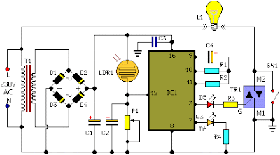Midnight Security Light Circuit Schematic | Electronic Schematics