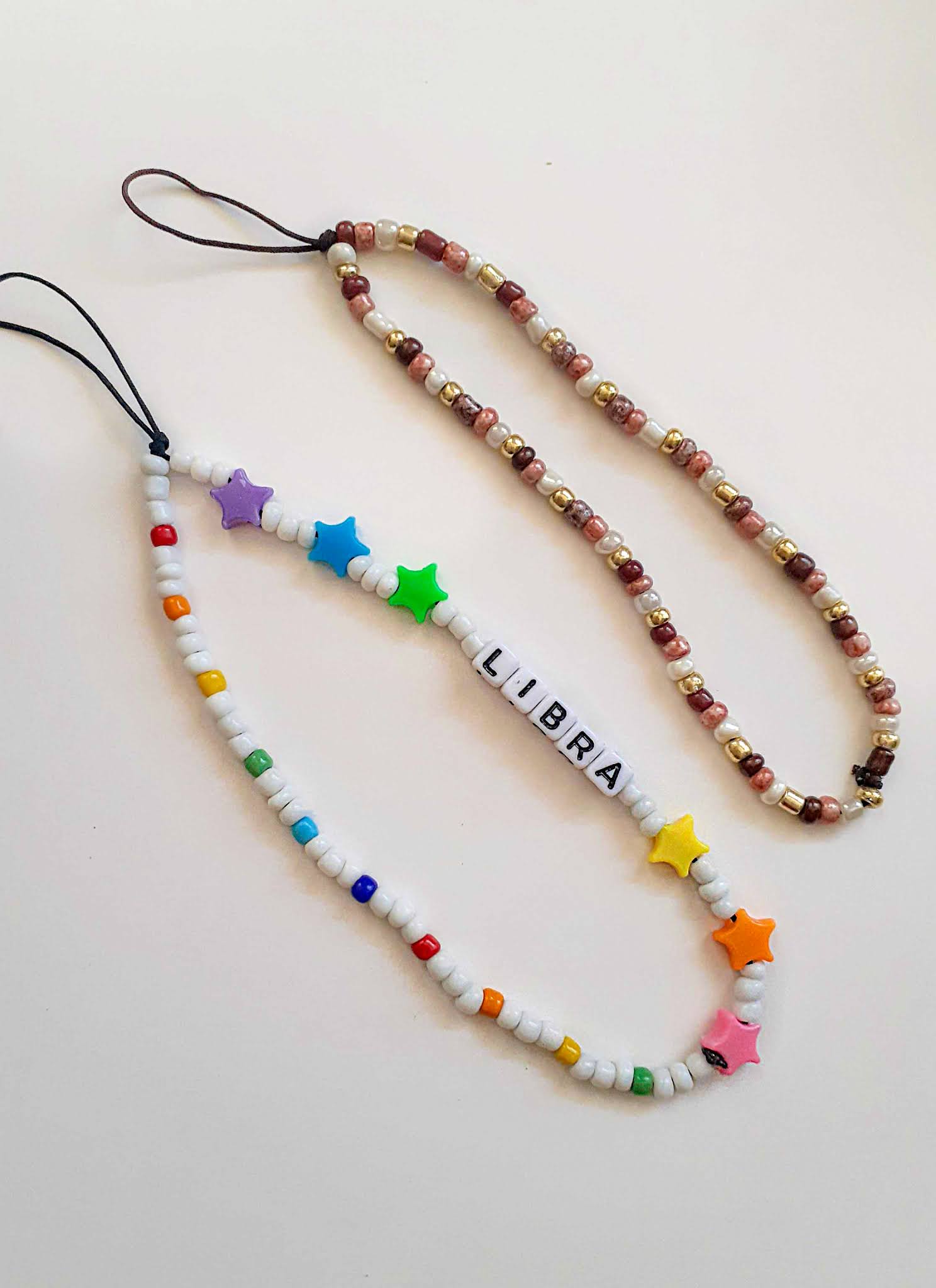 DIY Beaded Phone Charm - Opal Crown