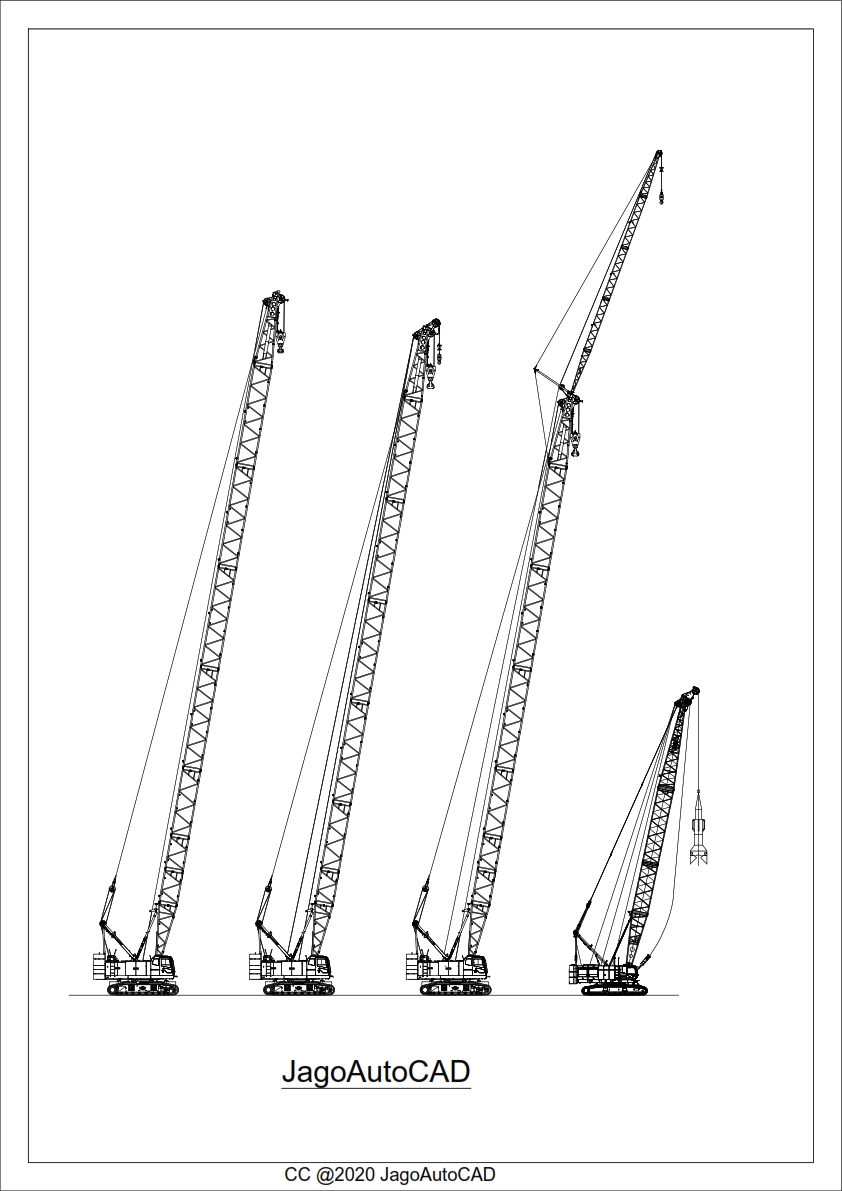 Mobil Crane DWG AutoCAD Drawing Free Download