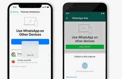 واتساب ويب WhatsApp Web الآن أكثر حماية عبر بصمتي الأصبع والوجه