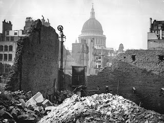 St Paul's Cathedral after the Blitz