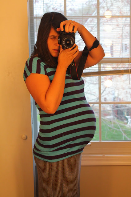 DIY maternity tee that you can wear after baby comes