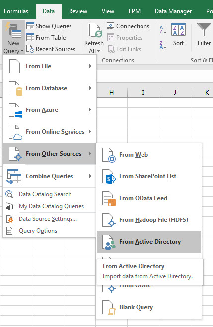 Export Group Membership From Active Directory Using Power Query