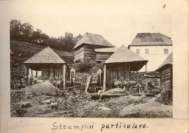 Установка для дробления руды. Золотые рудники в Рошия-Монтанэ в Румынии, начало XX века