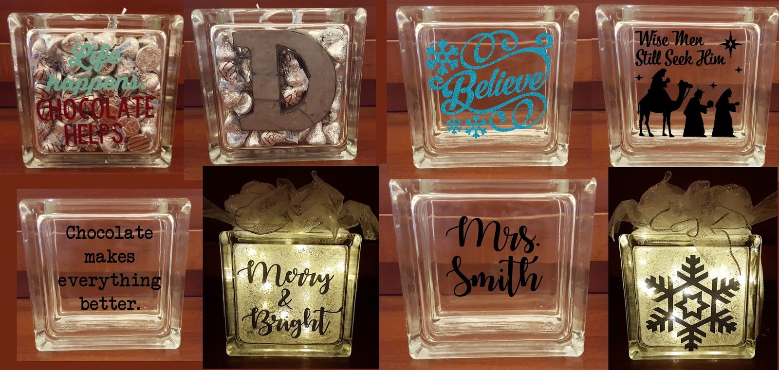 Yours Truly Decals Decorative Glass Blocks
