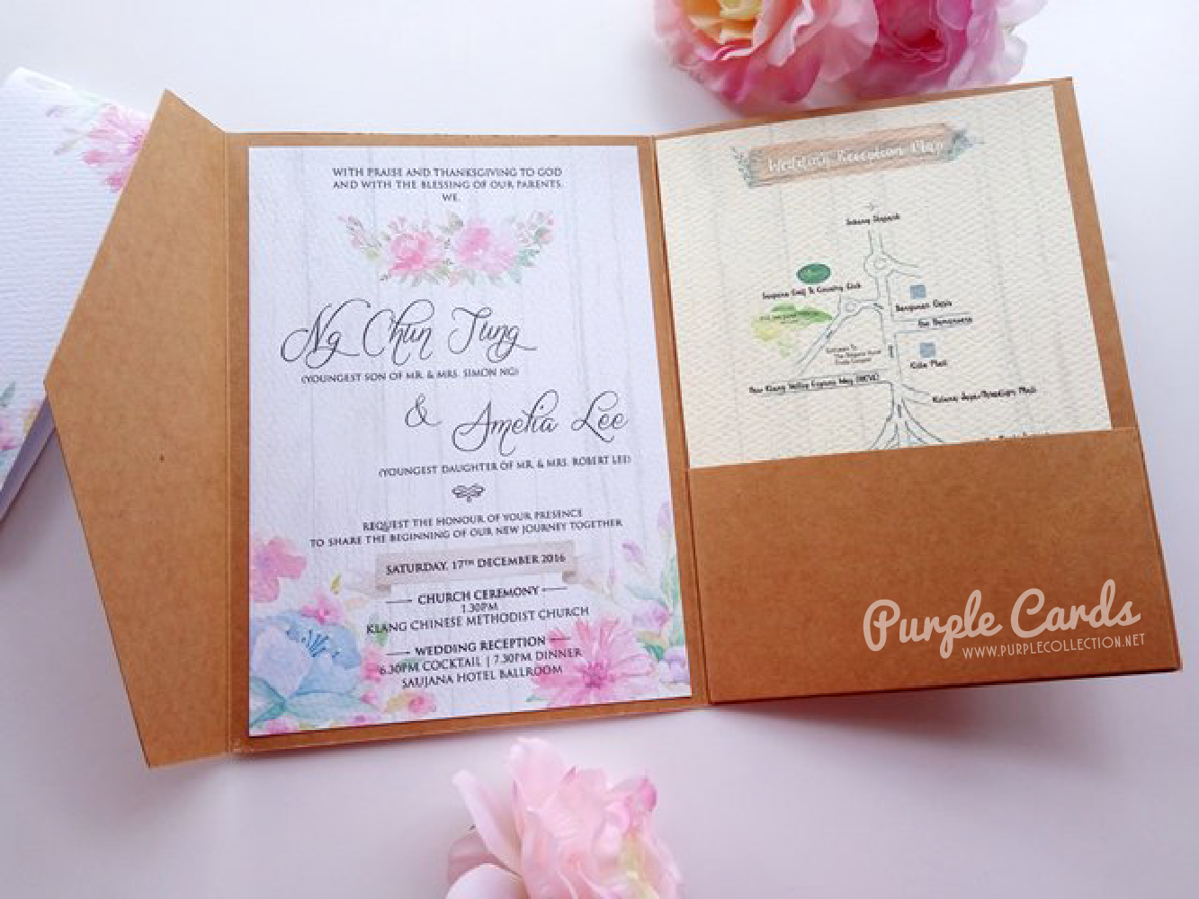 Wedding Card Malaysia by PurpleCollection - Modern Wedding Card Malaysia by PurpleCollection - Modern