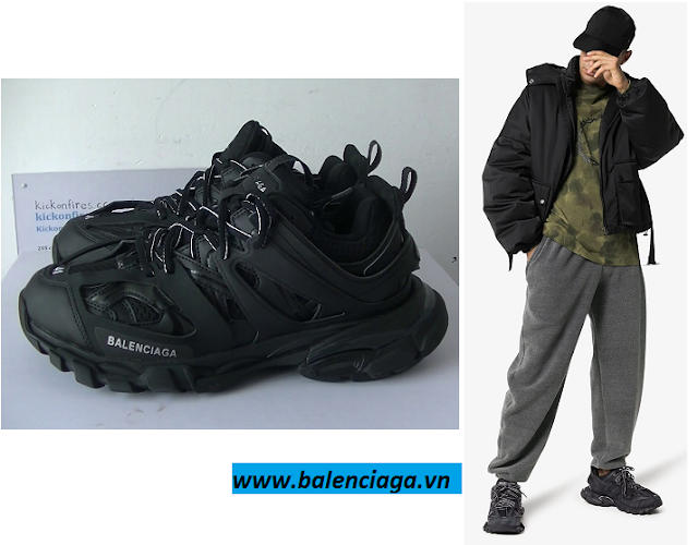 Thời trang nam: Giày thể thao Balenciaga Track Trainers màu đen Balenciaga123