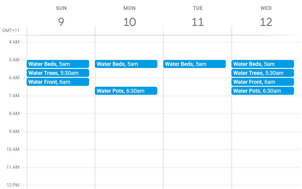 google home watering system