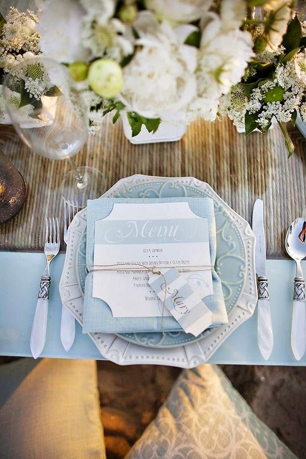 Table decoration in blue &#8211; fascinating ideas!