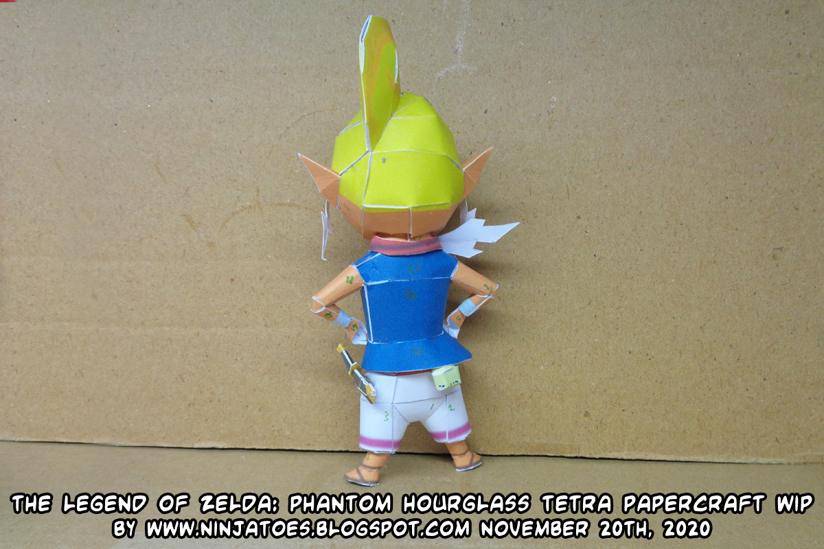 Ninjatoes' papercraft weblog: Papercraft Legend of Zelda: The Ocarina of  Time Menu Link WIP 4!