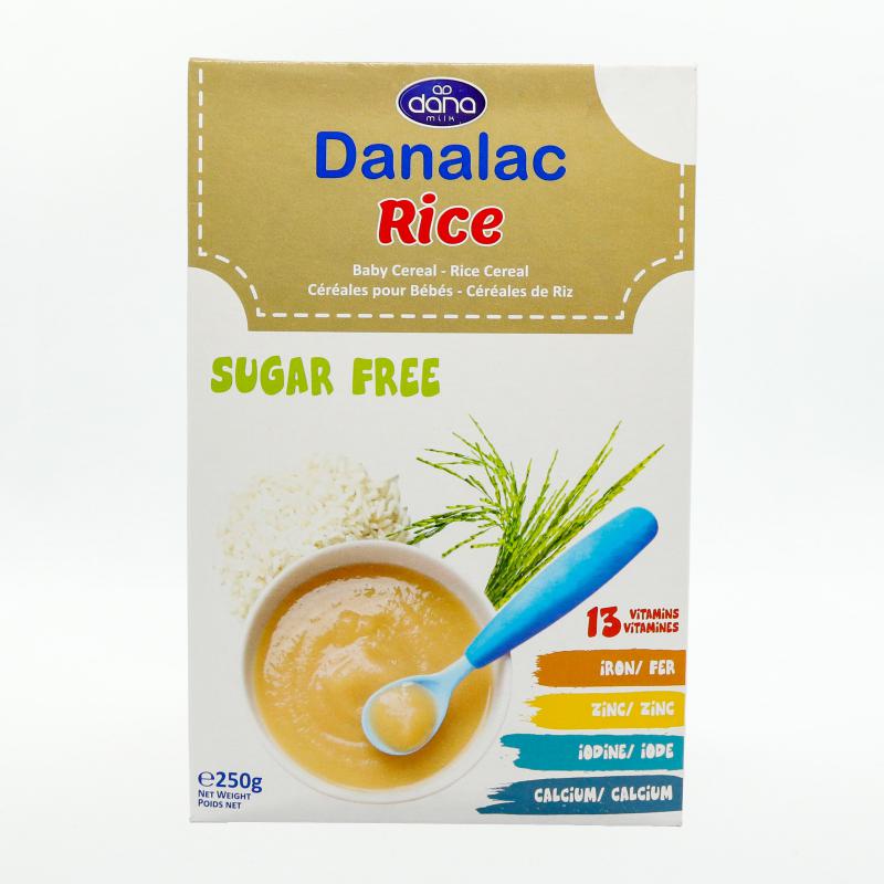 Bột Ngũ Cốc Ăn Dặm DANALAC Rice- Vị Gạo Nguyên Chất-Hộp 250g
