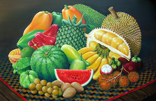Fruit and a range of vegetables