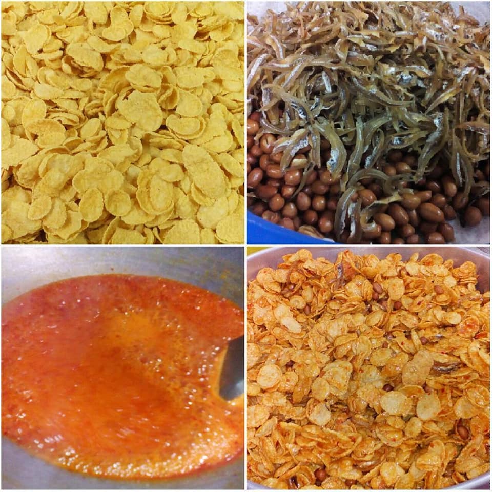 Resepi Kerepek Cornflake Pedas - Resepi Miker