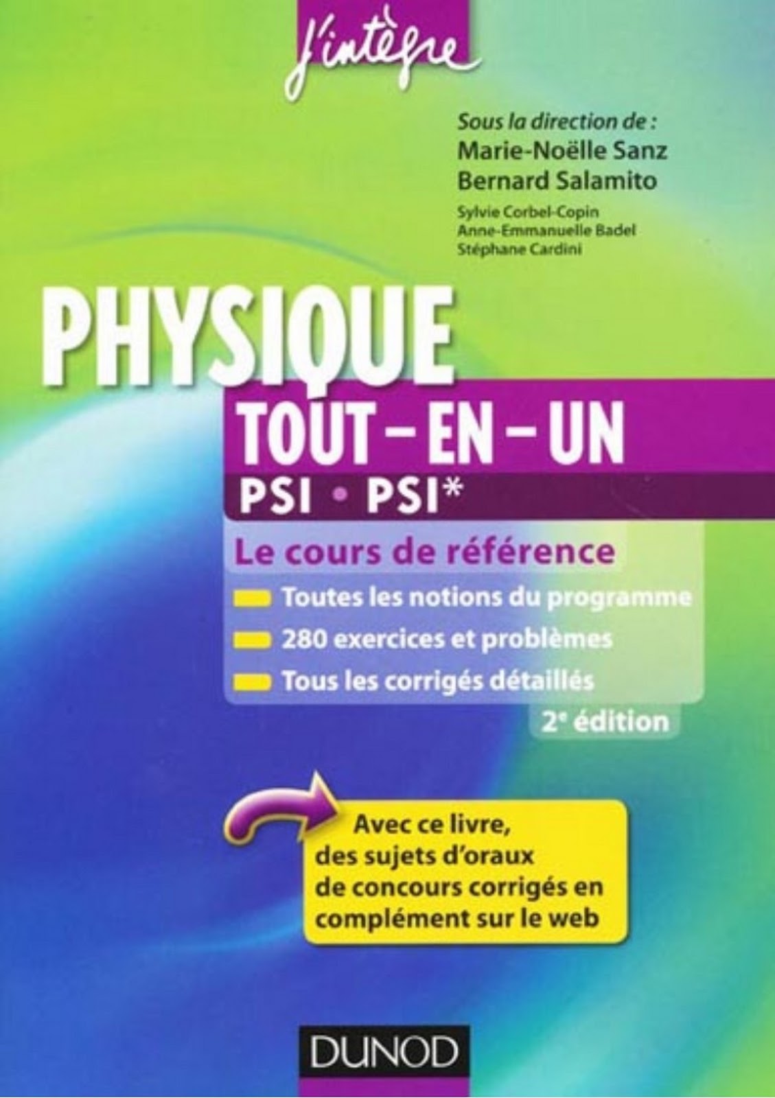 Physique PSI Tout en un J’intègre Ancien Programme