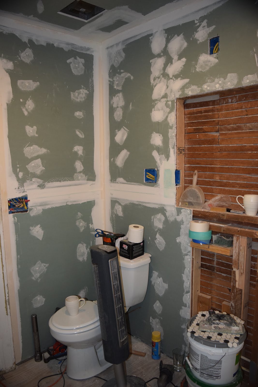 This Junky Old House Drywall, Cement Board, and Building a Shower Pan