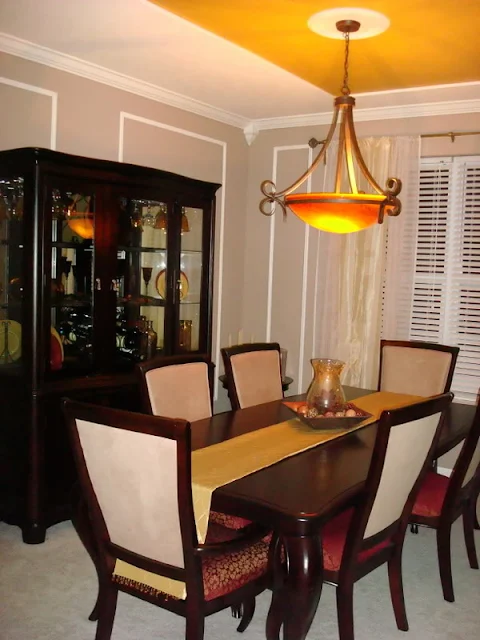 dining room turned library