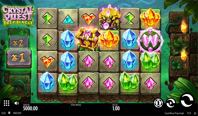 Ulasan Slot Thunderkick Indonesia - Crystal Quest Deep Jungle Slot Online