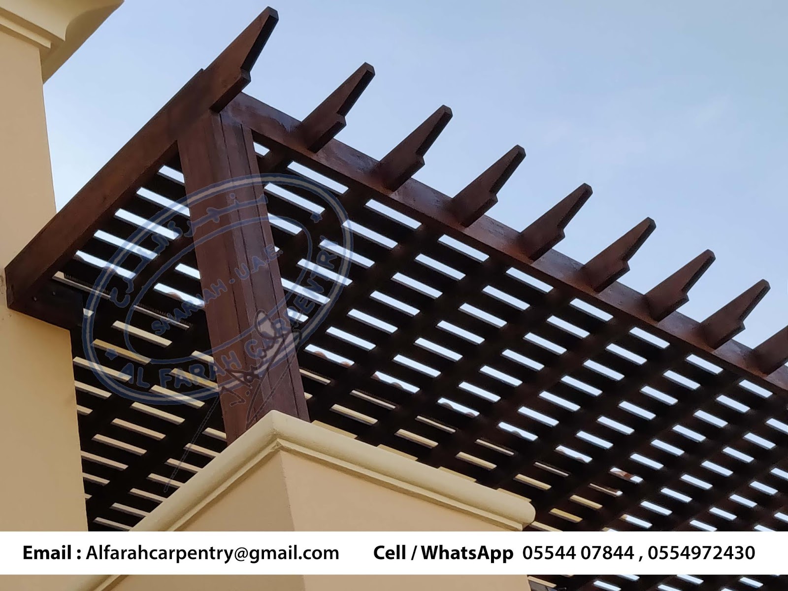 Terrace Pergola Arabian Ranches 2 Dubai Wooden Pergola in Dubai, Abu