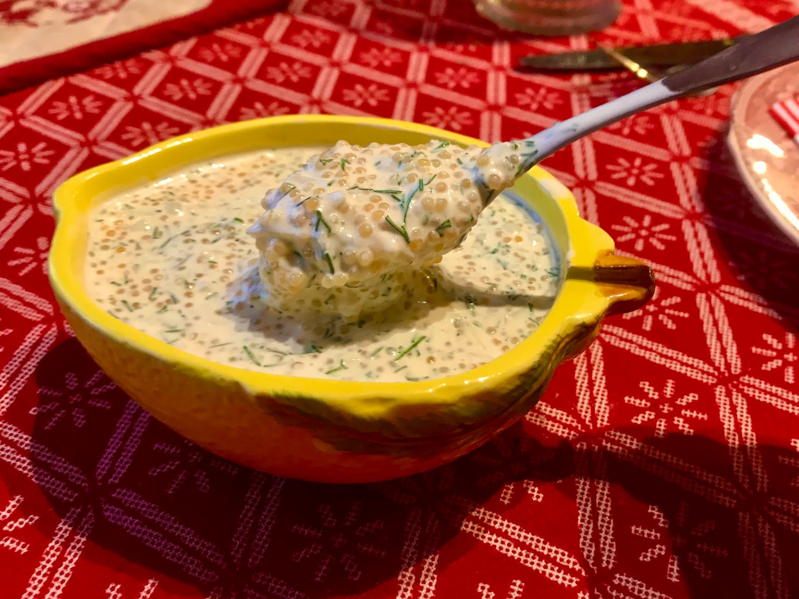 Whitefish caviar and blinis Happy New Year Arctic Cloudberry