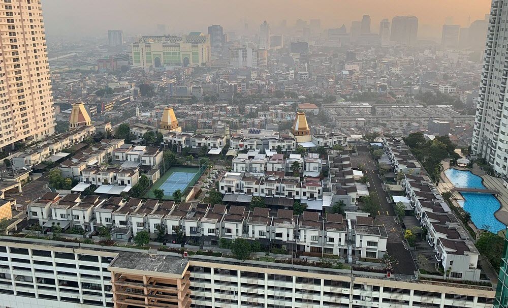 Cosmo Park on top of Thamrin City Mall.