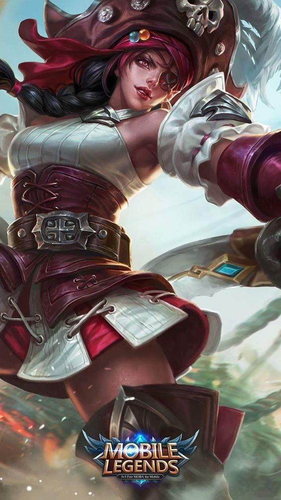 Dark As Night MLBB Karina Wallpaper