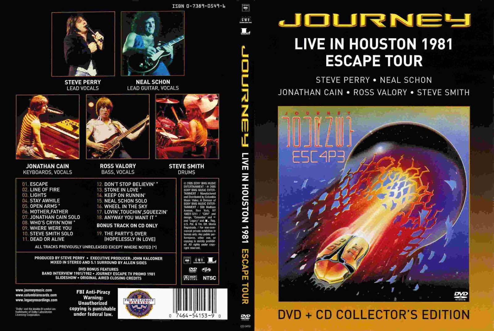 Live journey. Journey Live in Houston 1981: the Escape Tour. Journey Escape 1981 обложка. Journey Live 1983. Journey 1983 Frontiers.