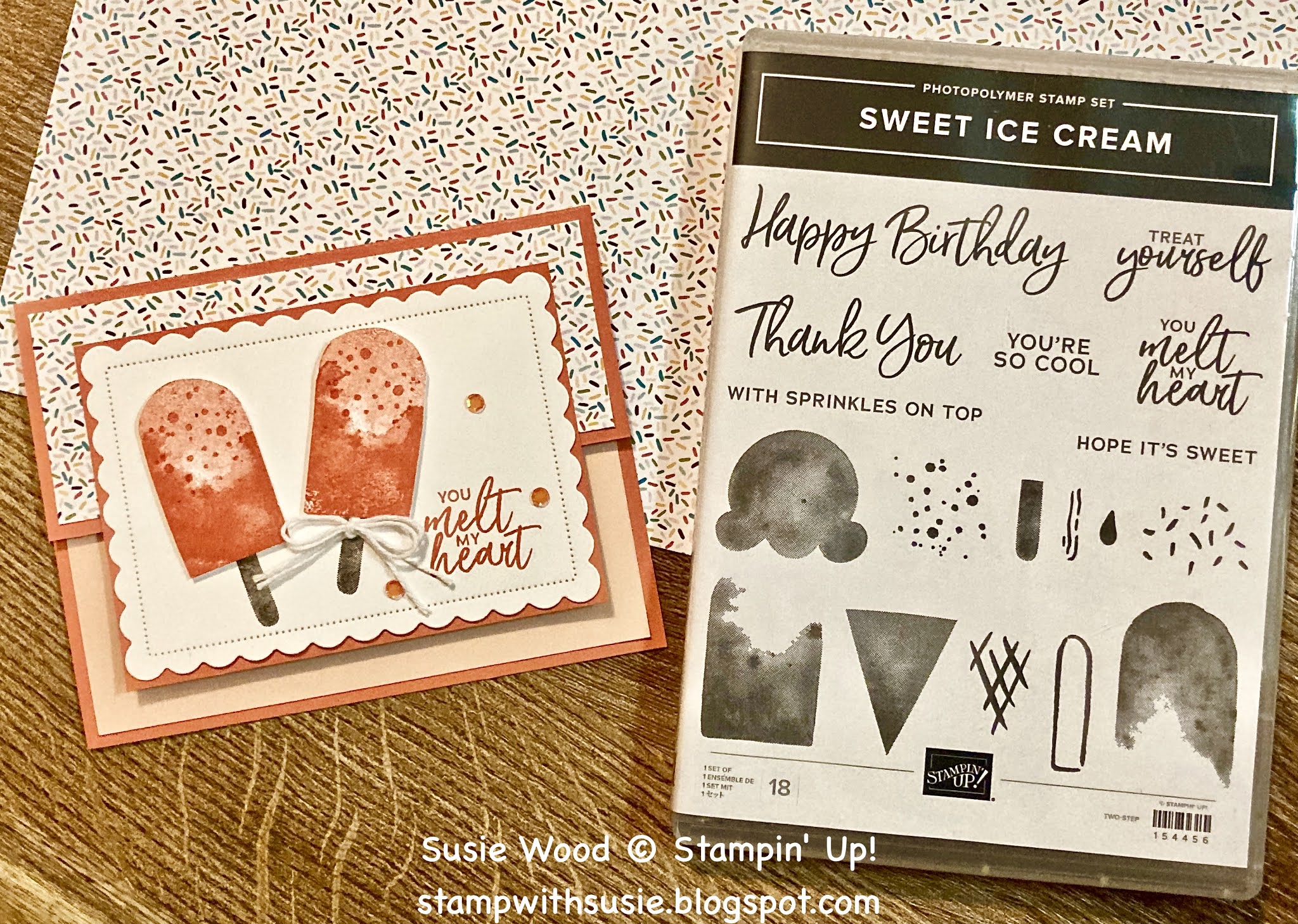 Stamp with Susie Stampin' Up! Sweet Ice Cream Popsicles