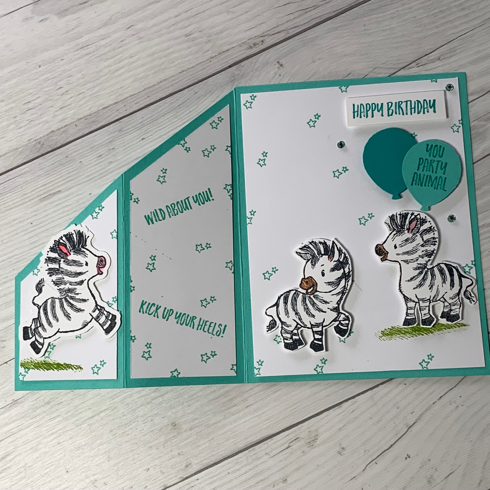 Zany Zebras Stamp Set for the cutest Birthday Cards Stamped Sophisticates