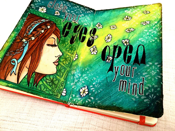 Art Journal Page - Close Your Eyes...