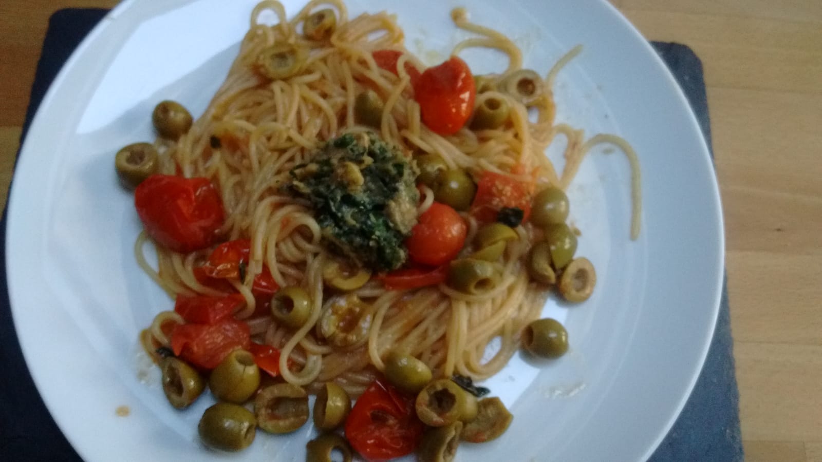 Miso, Tomato and Oregano Pasta