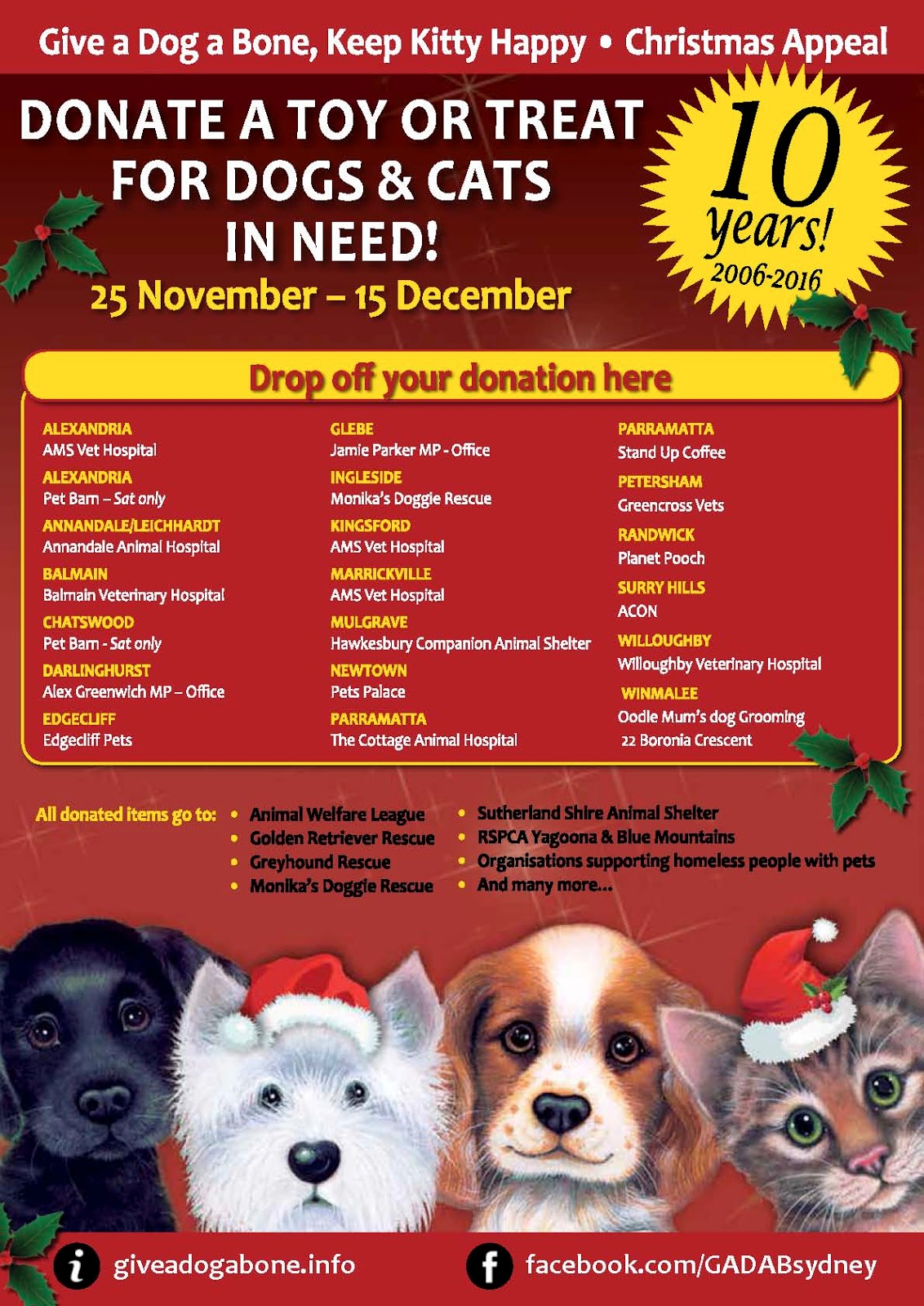 Give a Dog a Bone Christmas Appeal 2016 Australian Dog Lover