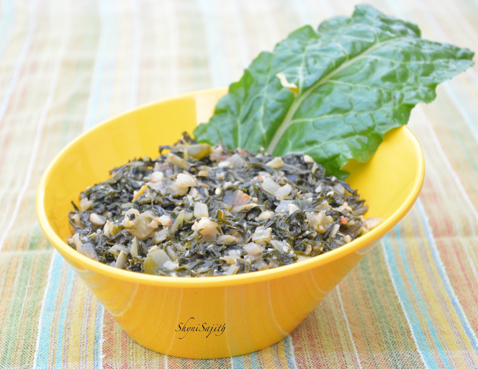 My Cooking Experiments.........: African Spinach With Peanuts