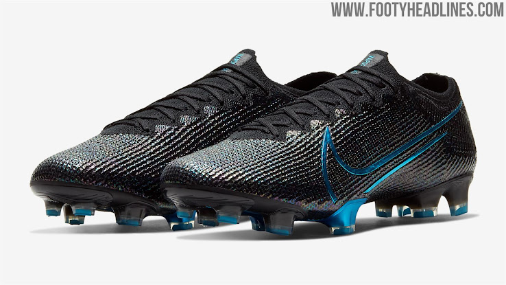 nike mercurial black and blue