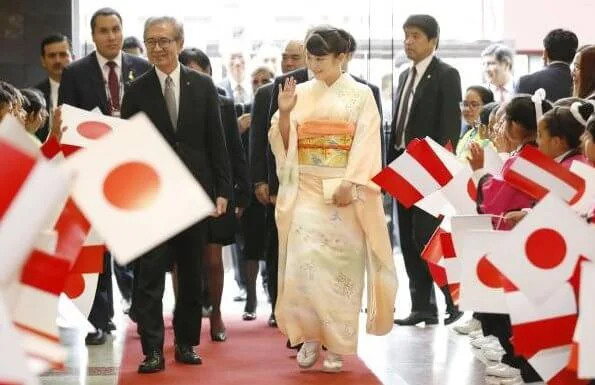 Japanese Princess Mako met with Peruvian President Martin Vizcarra at the Palace of Goverment in Lima