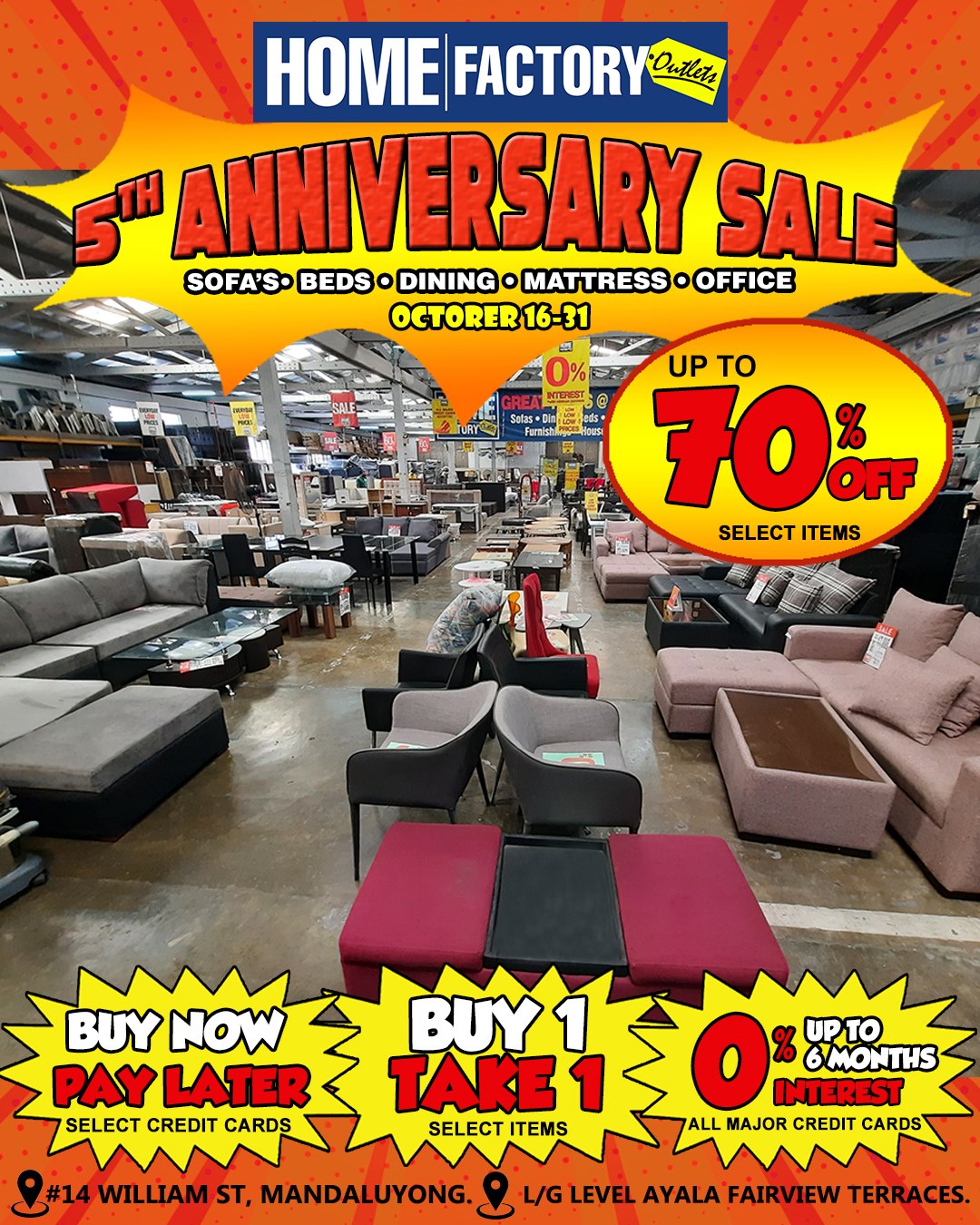 Manila Shopper: Home Factory Outlets Anniversary SALE: Oct 2020