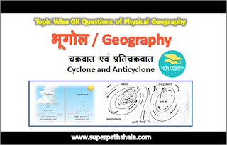 चक्रवात एवं प्रतिचक्रवात GK Questions SET 1