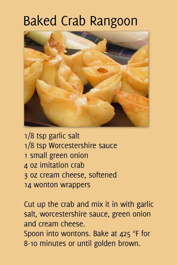 Baked Crab Rangoon Recipe Easy Dessert